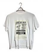 MM6 Maison Margielaエムエムシックスメゾンマルジェラ）の古着「Lost My Pet T-Shirt」｜ホワイト