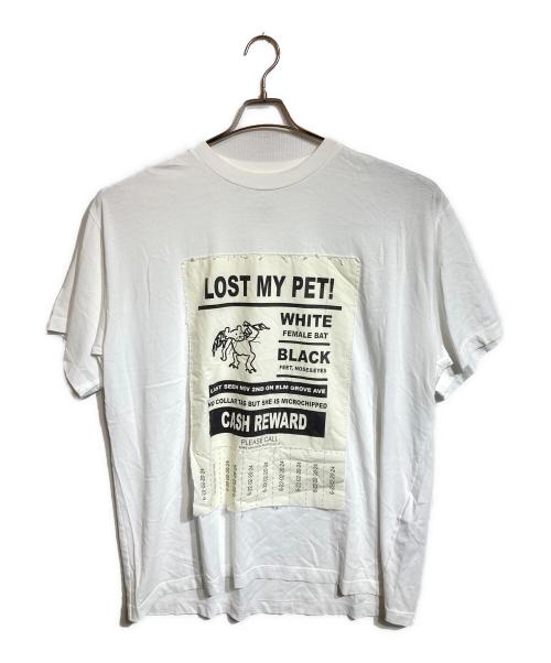 MM6 Maison Margiela（エムエムシックスメゾンマルジェラ）MM6 Maison Margiela (エムエムシックスメゾンマルジェラ) Lost My Pet T-Shirt ホワイト サイズ:XLの古着・服飾アイテム