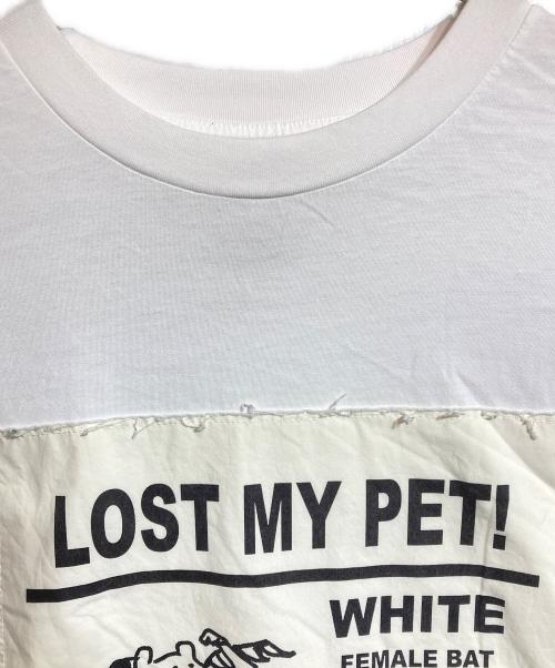 MM6 Maison Margiela（エムエムシックスメゾンマルジェラ）MM6 Maison Margiela (エムエムシックスメゾンマルジェラ) Lost My Pet T-Shirt ホワイト サイズ:XLの古着・服飾アイテム