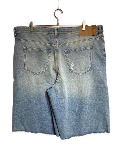 MM6 Maison Margiela（エムエムシックスメゾンマルジェラ）MM6 Maison Margiela (エムエムシックスメゾンマルジェラ) TAPED DENIM SHORTS インディゴ サイズ:46の古着・服飾アイテム