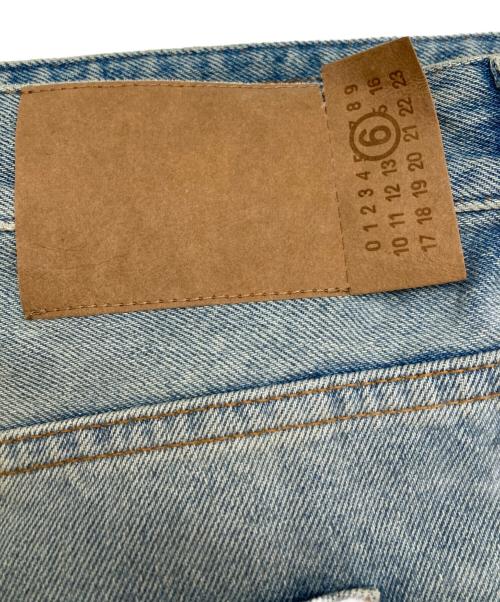 MM6 Maison Margiela（エムエムシックスメゾンマルジェラ）MM6 Maison Margiela (エムエムシックスメゾンマルジェラ) TAPED DENIM SHORTS インディゴ サイズ:46の古着・服飾アイテム