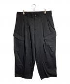 Y's for menワイズフォーメン）の古着「WIDE TUCK PANTS」｜ブラック