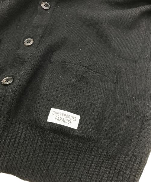 WACKO MARIA（ワコマリア）WACKO MARIA (ワコマリア) バック刺繍ニットカーディガン ブラック サイズ:Ｓの古着・服飾アイテム