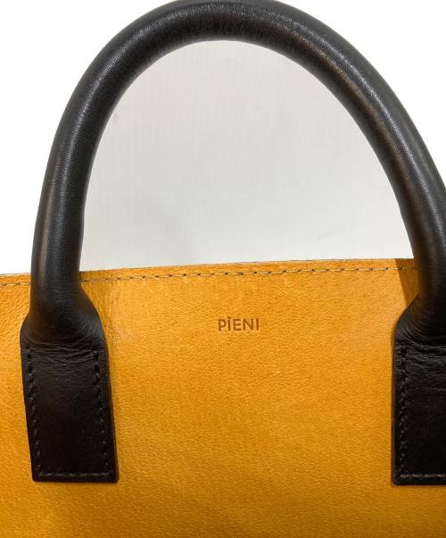 PIENI（ピエ二）PIENI (ピエ二) レザートートバッグ ブラックの古着・服飾アイテム
