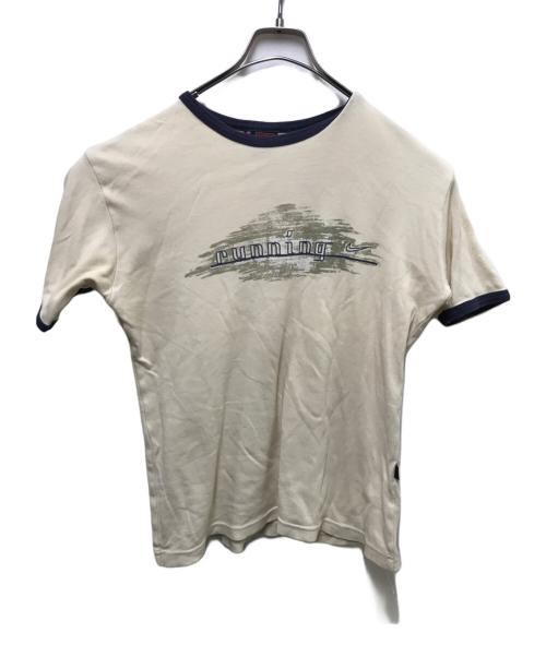 NIKE（ナイキ）NIKE (ナイキ) リンガーTシャツ アイボリー サイズ:Mの古着・服飾アイテム