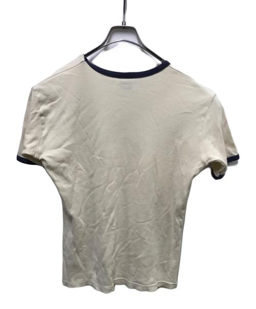 NIKE（ナイキ）NIKE (ナイキ) リンガーTシャツ アイボリー サイズ:Mの古着・服飾アイテム
