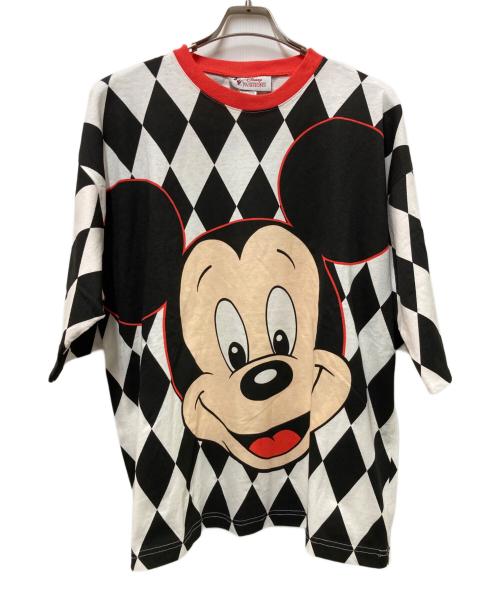 Disney FASHIONS（ディズニー）Disney FASHIONS (ディズニー) キャラクターTシャツ ホワイト×ブラック サイズ:S/Mの古着・服飾アイテム