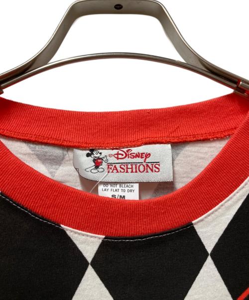 Disney FASHIONS（ディズニー）Disney FASHIONS (ディズニー) キャラクターTシャツ ホワイト×ブラック サイズ:S/Mの古着・服飾アイテム
