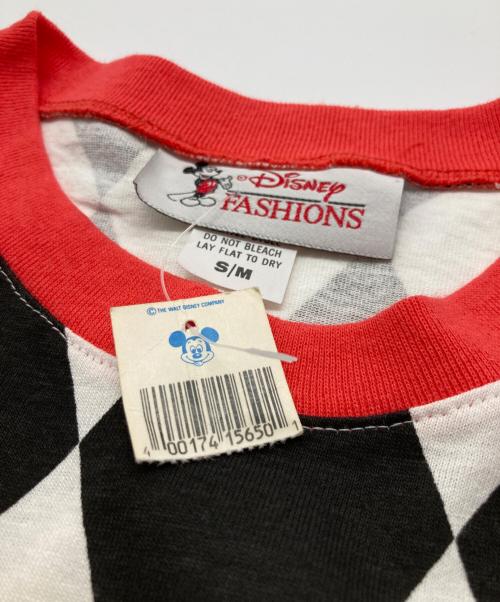 Disney FASHIONS（ディズニー）Disney FASHIONS (ディズニー) キャラクターTシャツ ホワイト×ブラック サイズ:S/Mの古着・服飾アイテム