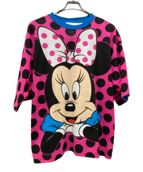 Disney FASHIONS（ディズニー）Disney FASHIONS (ディズニー) キャラクターTシャツ ピンク サイズ:S/Mの古着・服飾アイテム
