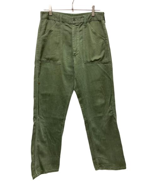 US ARMY（ユーエスアーミー）US ARMY (ユーエスアーミー) コットンサテンベイカーパンツ グリーン サイズ:-の古着・服飾アイテム