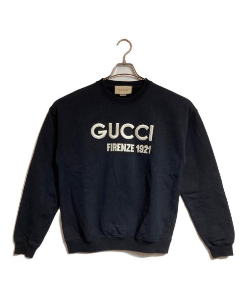 GUCCI（グッチ）GUCCI (グッチ) エンブロイダリースウェット ブラック サイズ:XXSの古着・服飾アイテム