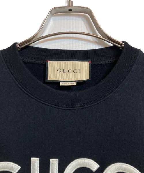 GUCCI（グッチ）GUCCI (グッチ) エンブロイダリースウェット ブラック サイズ:XXSの古着・服飾アイテム