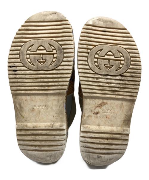 GUCCI（グッチ）GUCCI (グッチ) GGプラットフォームラフィアサンダル ベージュ サイズ:36　1/2の古着・服飾アイテム