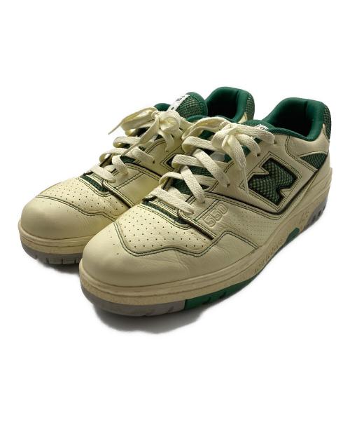 NEW BALANCE（ニューバランス）NEW BALANCE (ニューバランス) Aime Leon Dore (エメ レオン ドレ) ローカットスニーカー アイボリー×グリーン サイズ:28の古着・服飾アイテム