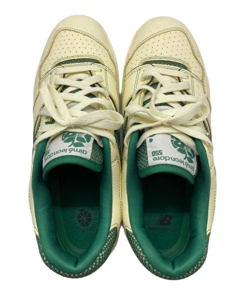 NEW BALANCE（ニューバランス）NEW BALANCE (ニューバランス) Aime Leon Dore (エメ レオン ドレ) ローカットスニーカー アイボリー×グリーン サイズ:28の古着・服飾アイテム