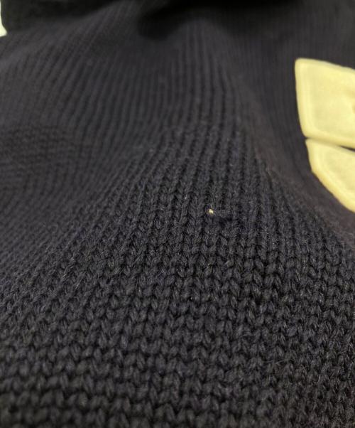 SAND KNIT（サンドニット）sand knit (サンドニット) 40-50’Ｓレタードニット ネイビー サイズ:40の古着・服飾アイテム