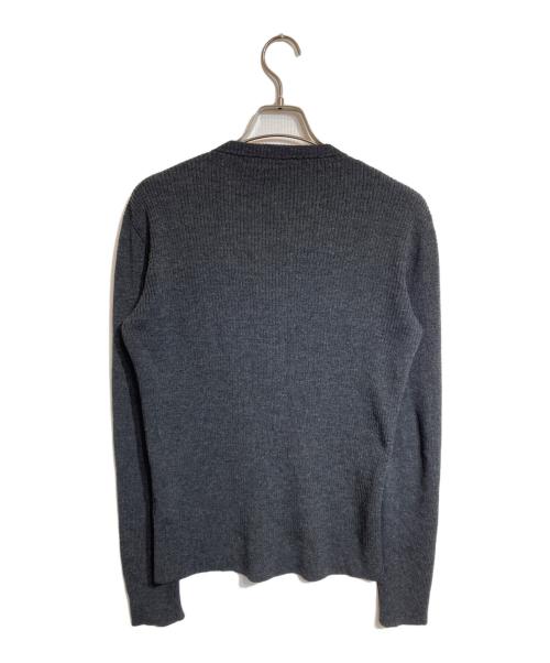 RAF SIMONS（ラフシモンズ）RAF SIMONS (ラフシモンズ) リブニットカーディガン グレー サイズ:44の古着・服飾アイテム