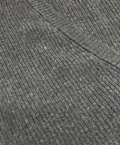 RAF SIMONS（ラフシモンズ）RAF SIMONS (ラフシモンズ) リブニットカーディガン グレー サイズ:44の古着・服飾アイテム