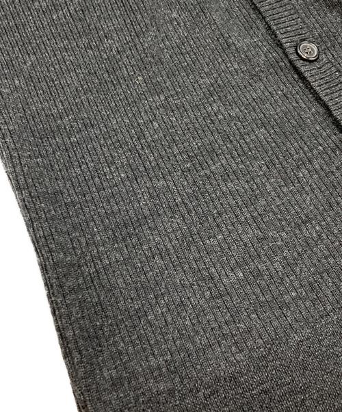 RAF SIMONS（ラフシモンズ）RAF SIMONS (ラフシモンズ) リブニットカーディガン グレー サイズ:44の古着・服飾アイテム