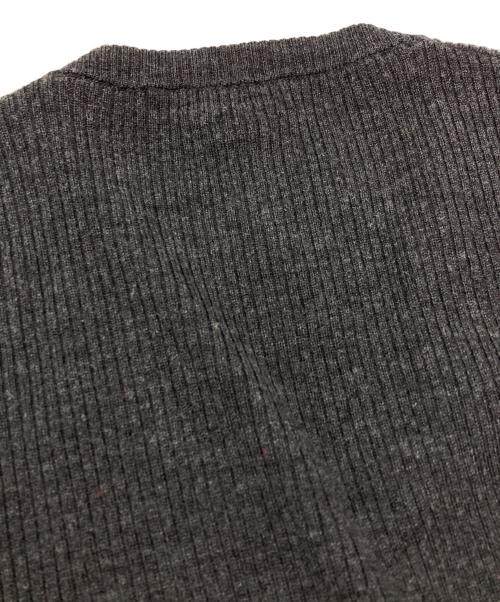 RAF SIMONS（ラフシモンズ）RAF SIMONS (ラフシモンズ) リブニットカーディガン グレー サイズ:44の古着・服飾アイテム