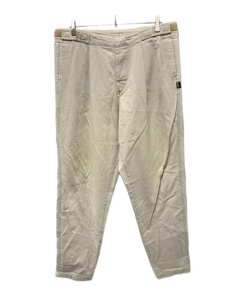 stussy（ステューシー）stussy (ステューシー) 80’sベルクロアジャスターチノパン ベージュ サイズ:Lの古着・服飾アイテム