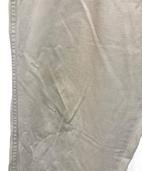 stussy（ステューシー）stussy (ステューシー) 80’sベルクロアジャスターチノパン ベージュ サイズ:Lの古着・服飾アイテム