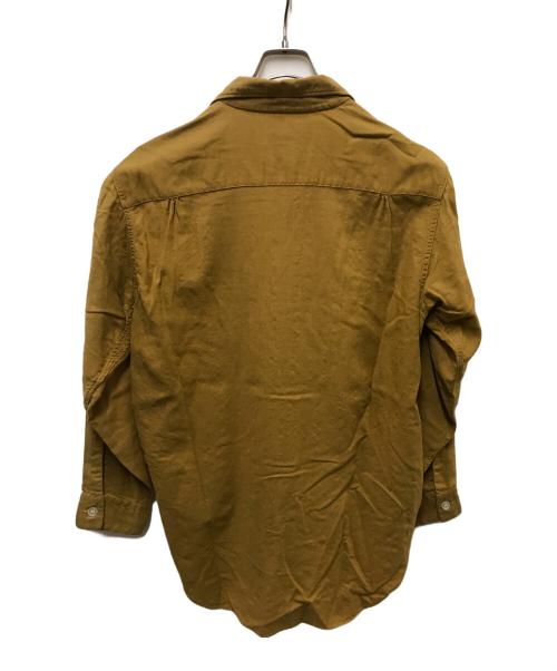 TOOKE viyella（-）TOOKE viyella (-) ウールオープンカラーシャツ ブラウン サイズ:32の古着・服飾アイテム