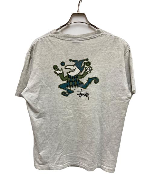 stussy（ステューシー）stussy (ステューシー) 80’SピエロプリントTシャツ グレー サイズ:Lの古着・服飾アイテム