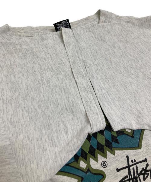 stussy（ステューシー）stussy (ステューシー) 80’SピエロプリントTシャツ グレー サイズ:Lの古着・服飾アイテム