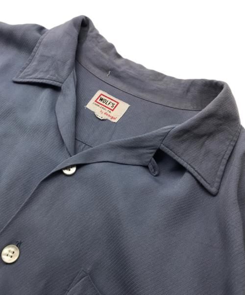 Done gal（ドニゴール）Done gal (ドニゴール) レーヨンオープンカラーシャツ ブルー サイズ:XL・33の古着・服飾アイテム