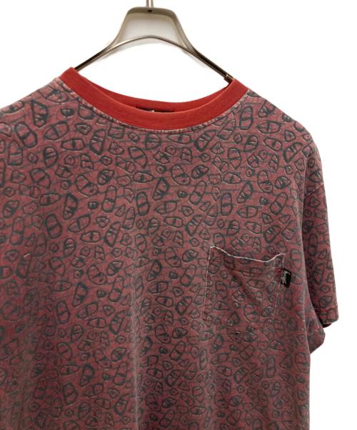 stussy（ステューシー）stussy (ステューシー) 80’SポケットTシャツ レッド サイズ:Lの古着・服飾アイテム