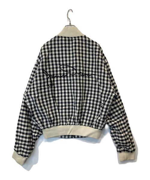 J.DEAN（ジェイ・ディーン）J.DEAN (ジェイ・ディーン) リネンコットンジャケット　JD-131 ホワイト×ブラック サイズ:Mの古着・服飾アイテム