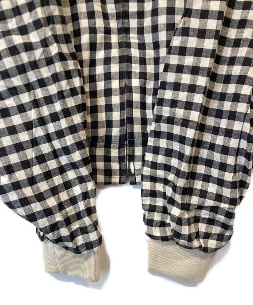 J.DEAN（ジェイ・ディーン）J.DEAN (ジェイ・ディーン) リネンコットンジャケット　JD-131 ホワイト×ブラック サイズ:Mの古着・服飾アイテム