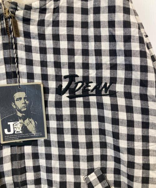 J.DEAN（ジェイ・ディーン）J.DEAN (ジェイ・ディーン) リネンコットンジャケット　JD-131 ホワイト×ブラック サイズ:Mの古着・服飾アイテム