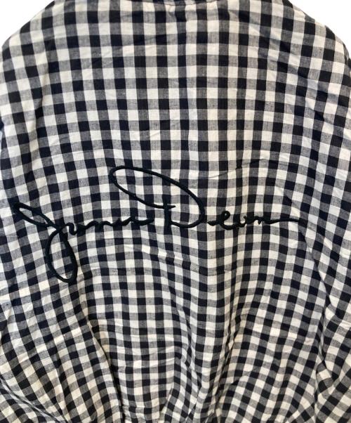 J.DEAN（ジェイ・ディーン）J.DEAN (ジェイ・ディーン) リネンコットンジャケット　JD-131 ホワイト×ブラック サイズ:Mの古着・服飾アイテム