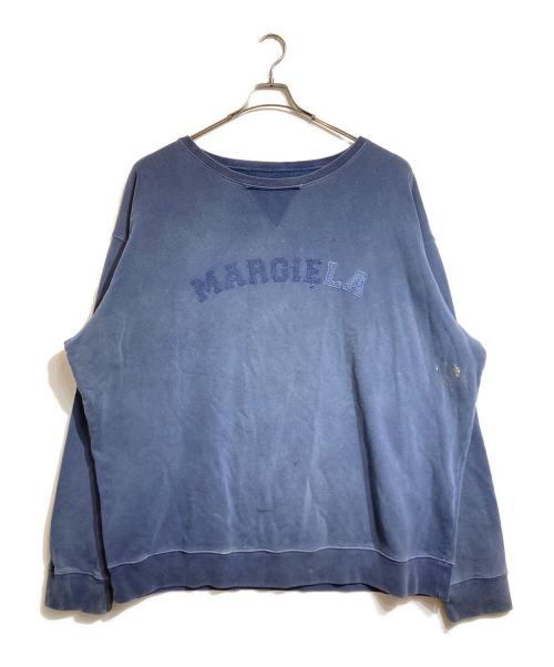 Maison Margiela（メゾンマルジェラ）Maison Margiela (メゾンマルジェラ) ガーメントダイオーバーサイズスウェット ブルー サイズ:XLの古着・服飾アイテム