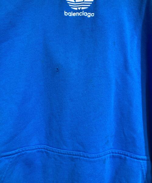 BALENCIAGA（バレンシアガ）BALENCIAGA (バレンシアガ) adidas (アディダス) Hoodie Large Fit ブルー サイズ:5の古着・服飾アイテム