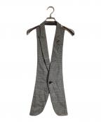 COMME des GARCONS HOMME PLUSコムデギャルソンオムプリュス）の古着「グレンチェックラペルジレ」｜グレー