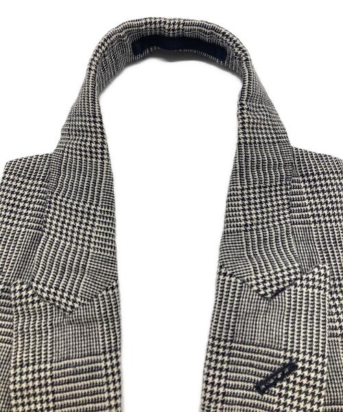 COMME des GARCONS HOMME PLUS（コムデギャルソンオムプリュス）COMME des GARCONS HOMME PLUS (コムデギャルソンオムプリュス) グレンチェックラペルジレ グレー サイズ:XSの古着・服飾アイテム