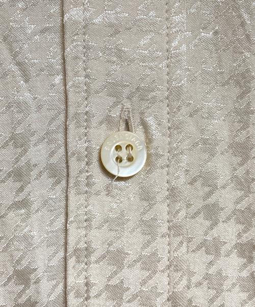 BALENCIAGA（バレンシアガ）BALENCIAGA (バレンシアガ) ハウンドトゥースチェックS/Sシャツ アイボリー サイズ:36の古着・服飾アイテム