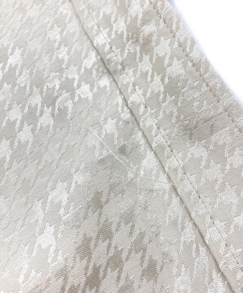BALENCIAGA（バレンシアガ）BALENCIAGA (バレンシアガ) ハウンドトゥースチェックS/Sシャツ アイボリー サイズ:36の古着・服飾アイテム