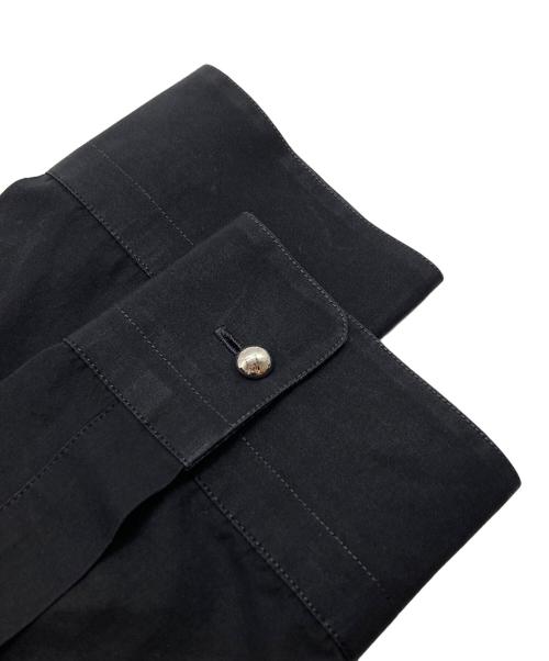 LOUIS VUITTON（ルイ ヴィトン）LOUIS VUITTON (ルイ ヴィトン) 袖LV刺繍フロントフライシャツ ブラック サイズ:Sの古着・服飾アイテム