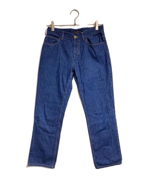 LOUIS VUITTON（ルイ ヴィトン）LOUIS VUITTON (ルイ ヴィトン) ストライプデニムパンツ インディゴ サイズ:36の古着・服飾アイテム