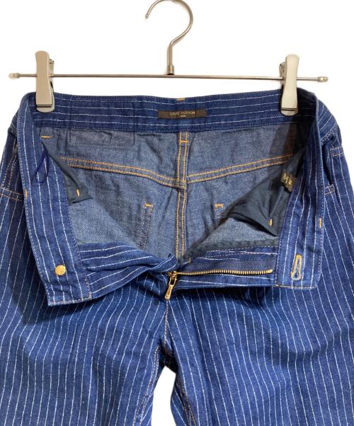 LOUIS VUITTON（ルイ ヴィトン）LOUIS VUITTON (ルイ ヴィトン) ストライプデニムパンツ インディゴ サイズ:36の古着・服飾アイテム