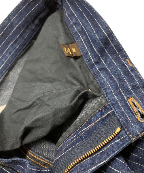 LOUIS VUITTON（ルイ ヴィトン）LOUIS VUITTON (ルイ ヴィトン) ストライプデニムパンツ インディゴ サイズ:36の古着・服飾アイテム