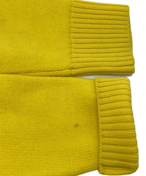 AMI PARIS（アミ パリス）AMI PARIS (アミ パリス) ハートロゴクルーネックニット イエロー サイズ:ＸＳの古着・服飾アイテム