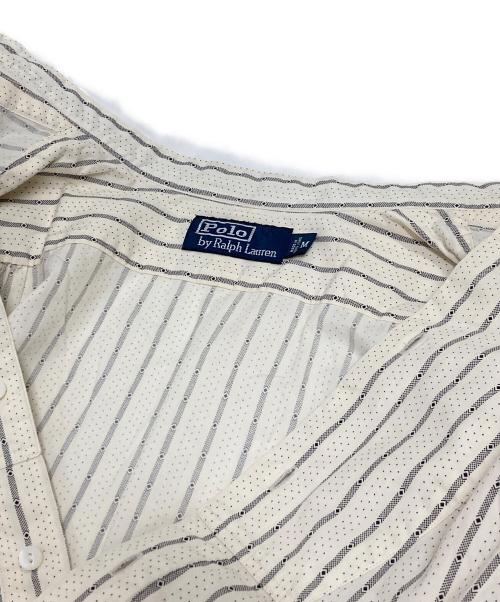 POLO RALPH LAUREN（ポロ・ラルフローレン）POLO RALPH LAUREN (ポロ・ラルフローレン) ストライププルオーバーシャツ ベージュ×ブラック サイズ:Ⅿの古着・服飾アイテム