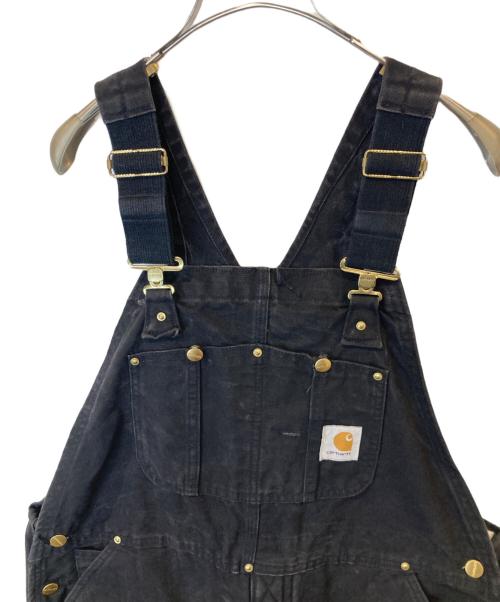 CarHartt（カーハート）CarHartt (カーハート) 裏地付ダブルニーダックオーバーオール ブラック サイズ:40の古着・服飾アイテム