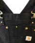 中古・古着 CarHartt (カーハート) 裏地付ダブルニーダックオーバーオール ブラック サイズ:40：9000円